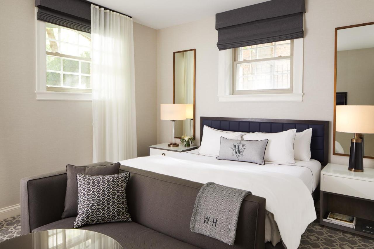 波士顿惠特尼酒店 外观 照片 A bedroom at the Hotel Washington